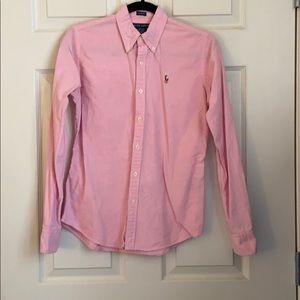 Ralph Lauren pink slim fit button down